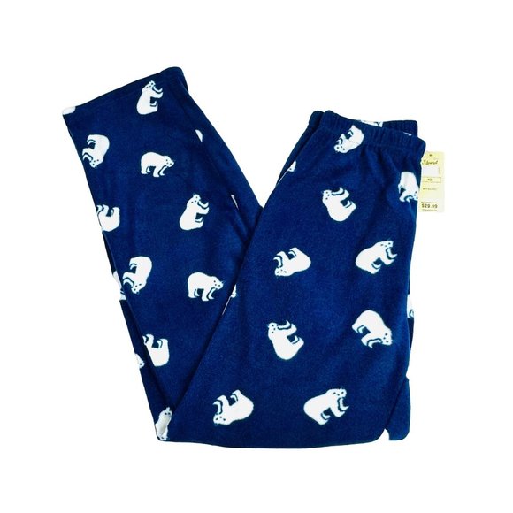 Men's/Boys Leveret Fleece Polar Bear Print Pajamas - XS - NWT - Picture 4 of 7
